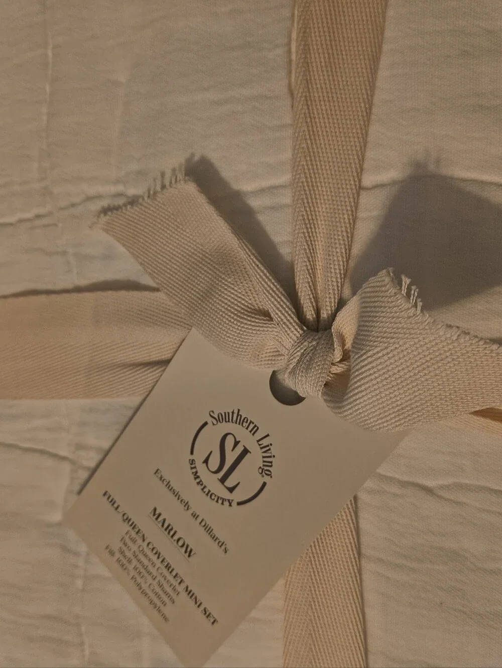 Southern Living White Marlow Coverlet Mini Set - Classic Quilted Bedding